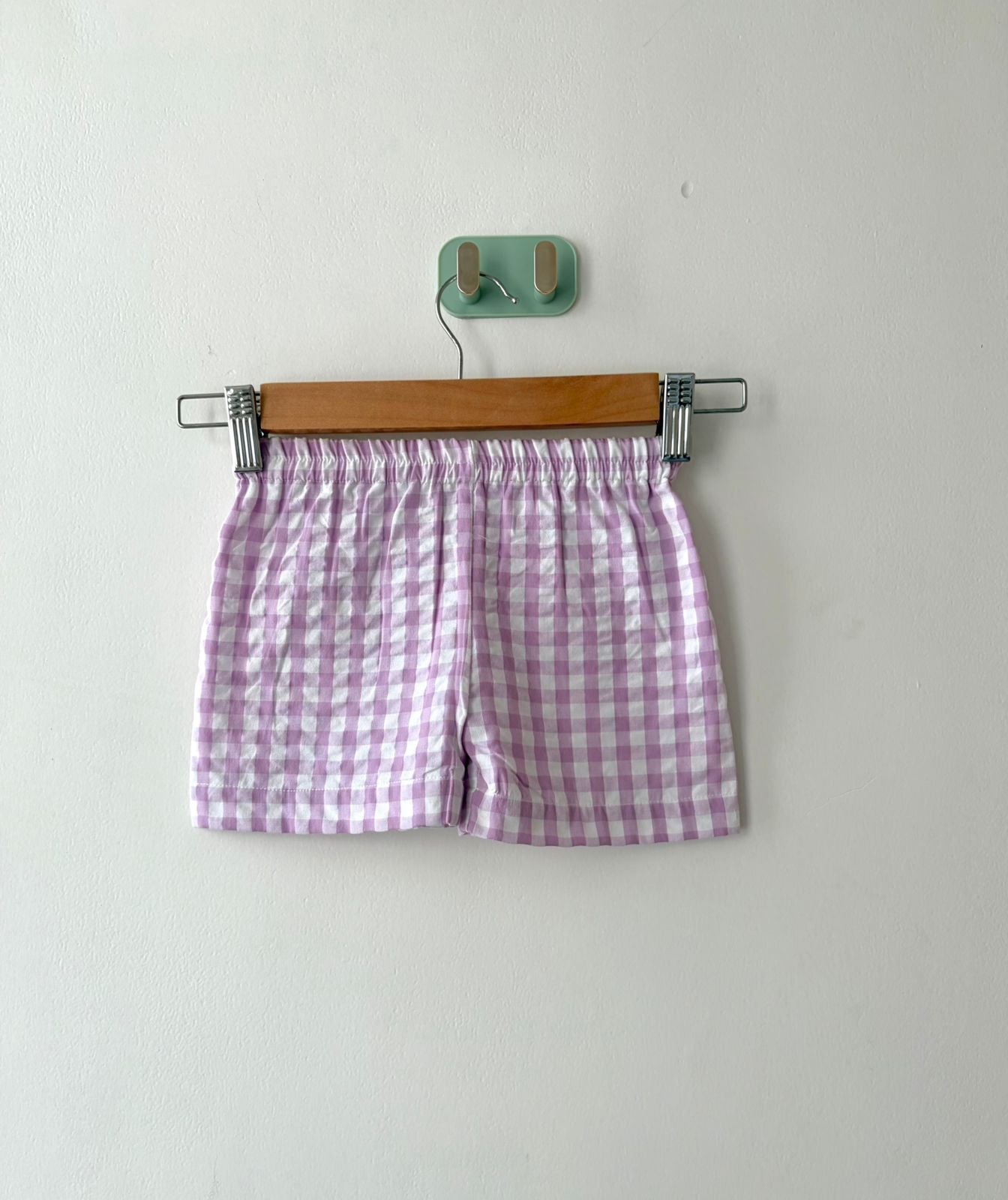 Lavender Gingham Check Cotton Co-ord Set for Girls | Juneli