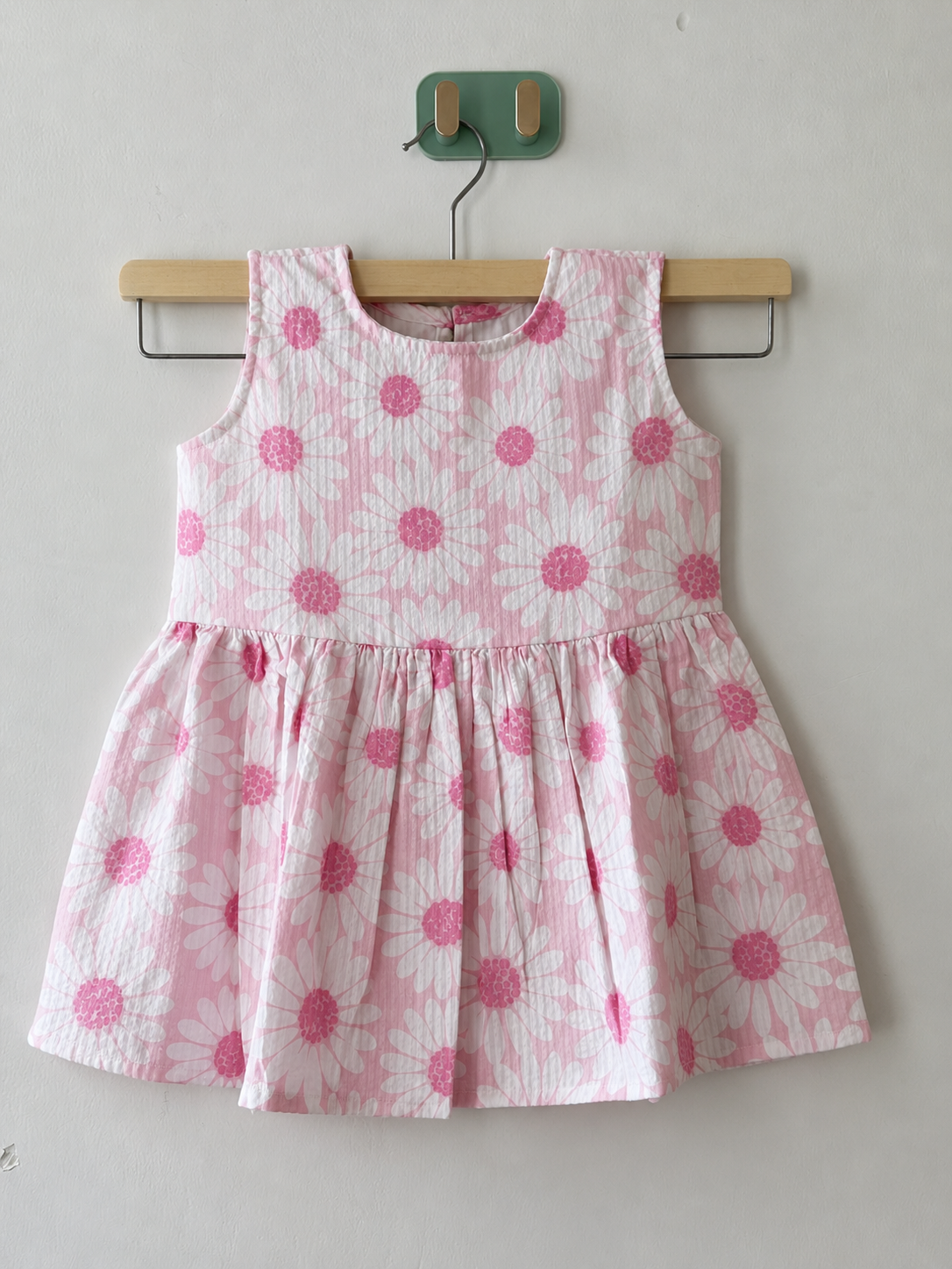 Daisy Bloom Pink Daisy Cotton Co-ord Set for Girls | Juneli
