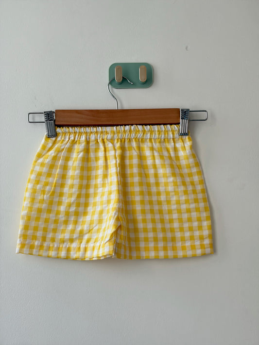 Honey Gingham Cotton Co-ord Set for Girls