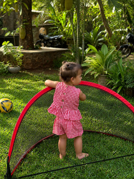 Cherry Picnic Co-ord Set for Girls | Juneli