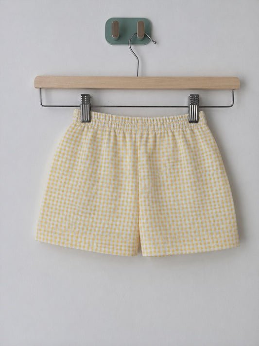 Butter Yellow Cotton Co-ord Set for Girls | Juneli